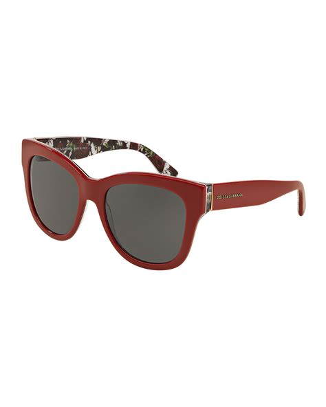 dolce and gabbana red sunglasses